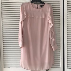 Blush pink spring dress